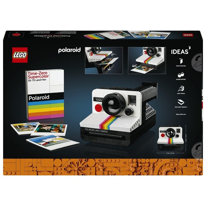 LEGO Ideas Fotocamera Polaroid OneStep SX-70 21345 Modellismo da Costruire per Adulti, Regali Creativi, Oggetti da Collezione