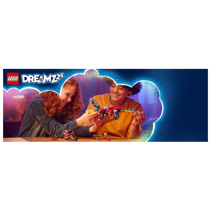 LEGO DREAMZzz 71458 Auto-Coccodrillo, Giocattolo 2in1 da Monster Truck a Macchina-Animale con Jayden e il Cacciatore Notturno
