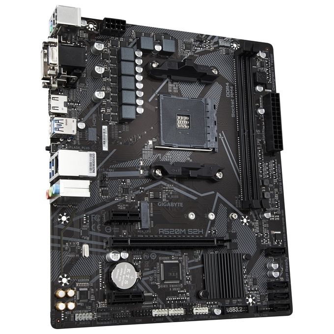 Gigabyte A520M S2H Scheda Madre Presa AM4 micro ATX