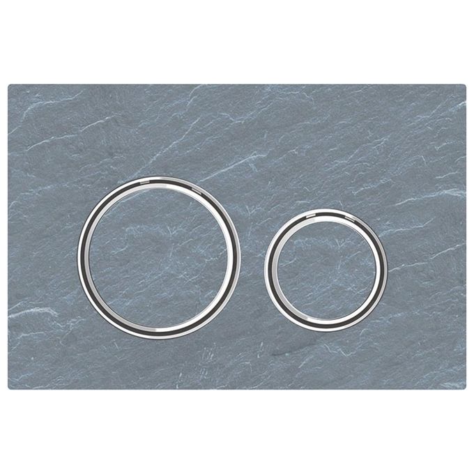 Geberit Sigma21 Placca 2 Tasti Pietra Ardesia