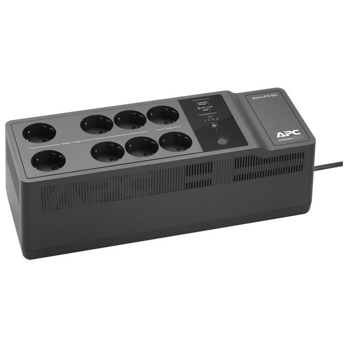 APC Back-UPS BE850G2 UPS 230 V c.a. V 520W 850VA Connettori di Uscita 8 Nero