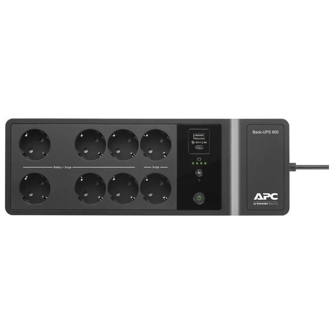 APC Back-UPS BE850G2 UPS 230 V c.a. V 520W 850VA Connettori di Uscita 8 Nero