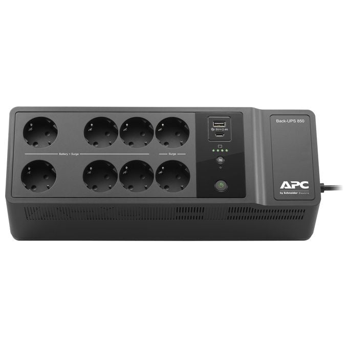 APC Back-UPS BE850G2 UPS 230 V c.a. V 520W 850VA Connettori di Uscita 8 Nero
