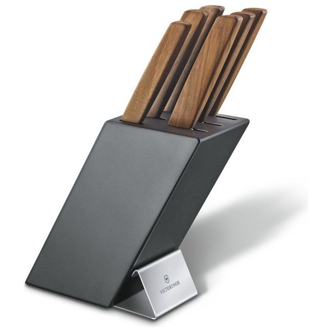 Victorinox Swiss Modern blocco portacoltelli legno faggio 6 pz.