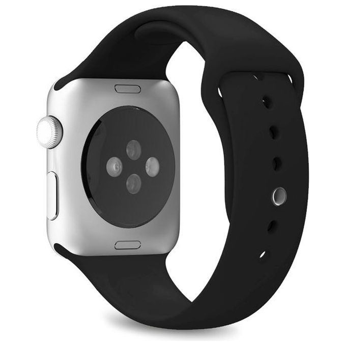 Puro Icon Cinturino in Silicone per Apple Watch 42-44-45-49mm Nero