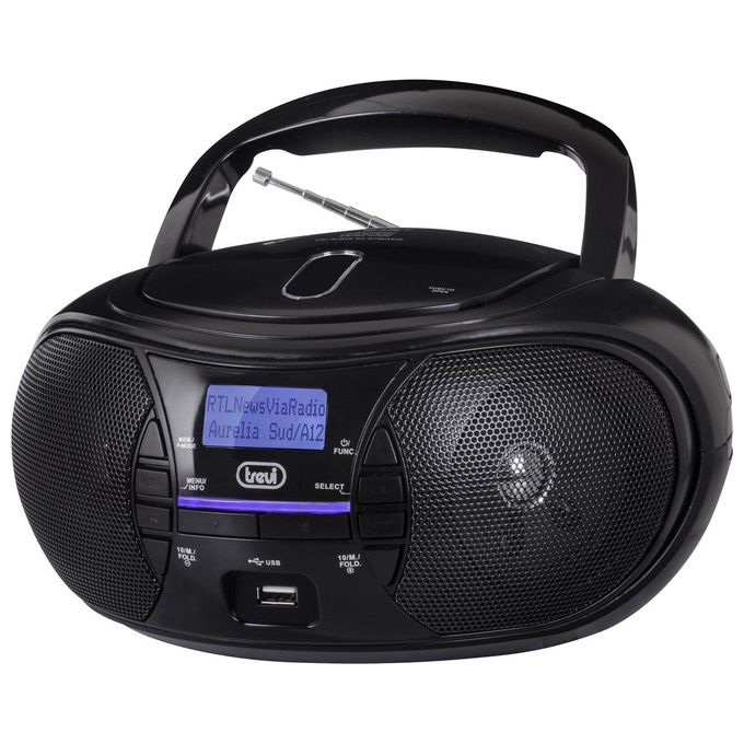 Trevi CMP 581 DAB Stereo Portatile con Radio DAB Usb Cd Mp3