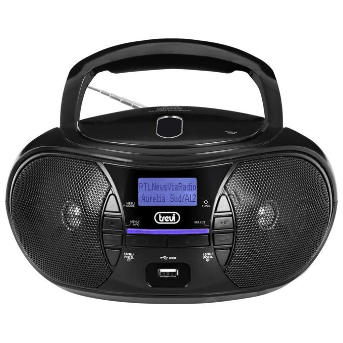 Trevi CMP 581 DAB Stereo Portatile con Radio DAB Usb Cd Mp3