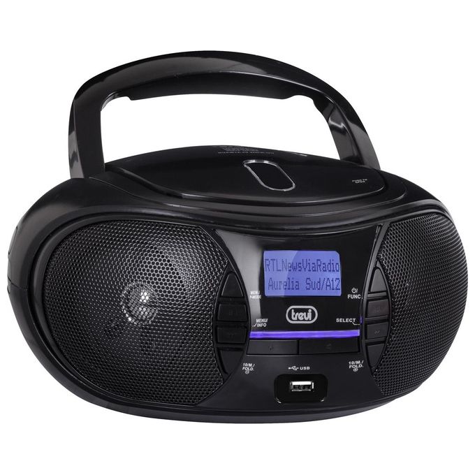 Trevi CMP 581 DAB Stereo Portatile con Radio DAB Usb Cd Mp3