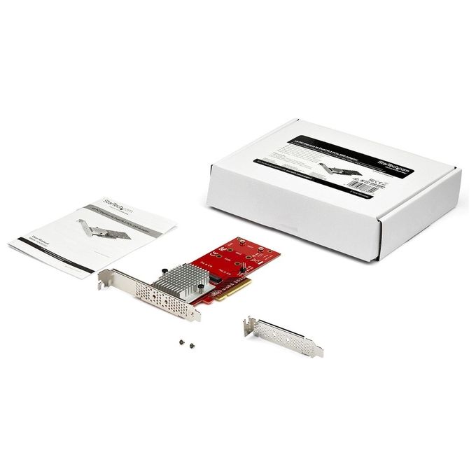 Startech PEX8M2E2 Adattatore X8 per Due Unita' Ssd Pcie M.2 Pcie 3.0