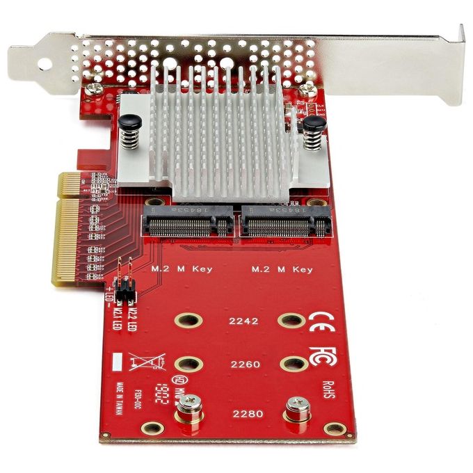 Startech PEX8M2E2 Adattatore X8 per Due Unita' Ssd Pcie M.2 Pcie 3.0