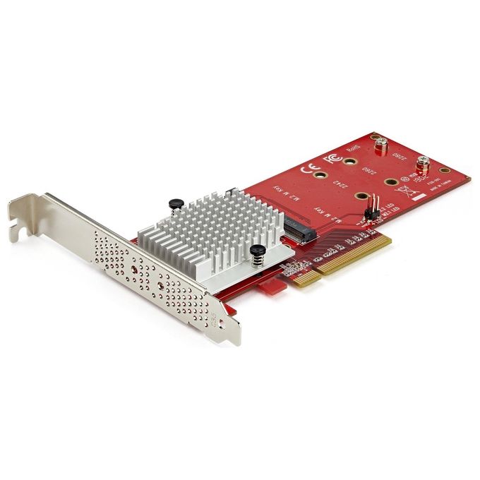 Startech PEX8M2E2 Adattatore X8 per Due Unita' Ssd Pcie M.2 Pcie 3.0