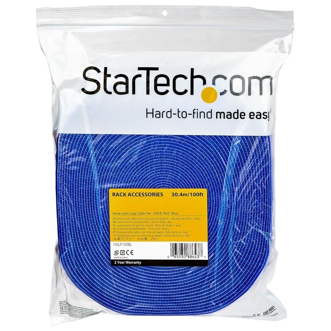 Startech.com Rotolo di Nastro con Chiusura a Strappo da 304mt Blu