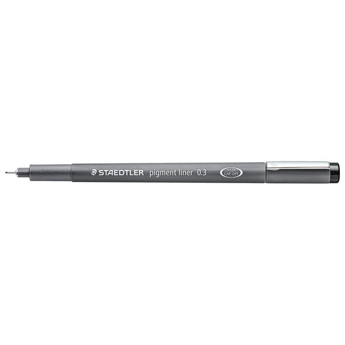Staedtler Confezione 10 Penne Pigment Liner 0,3mm Nero