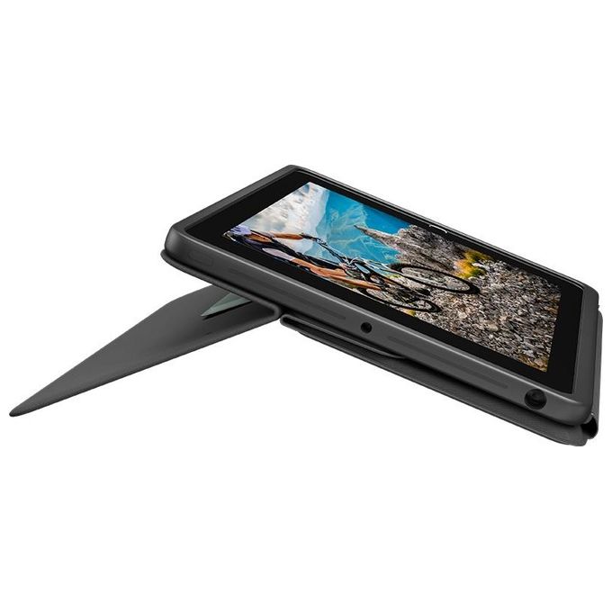 Logitech Rugged Folio Custodia Tastiera e Carta Apple Smart Connector QWERTY Spagnola per Apple 10.2'' iPad