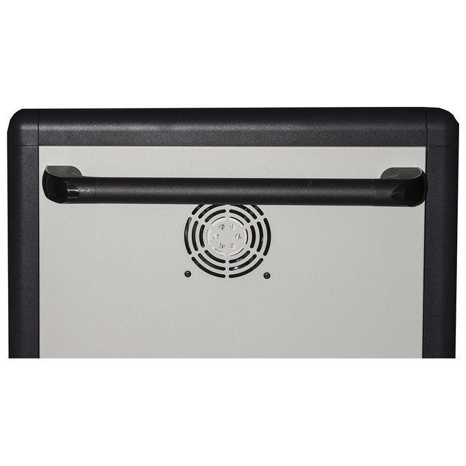 Link armadio alloggiamento 45 tablet con ruote multiprese incluse ventole di raffreddamento porta in acciaio traforata colore grigio nero