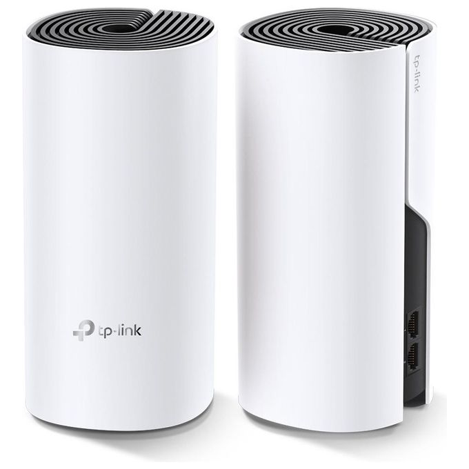 TP-Link Deco M4 2-Pack Sistema Wi-Fi Mesh AC1200 Dual Band 2 porte Gigabit Ethernet MU-MIMO Compatibile Alexa