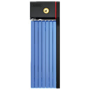 Abus Lucchetto pieghevole antifurto bicicletta con suppprto SH 100 cm Bordo BIG uGrip 5700-100 BU SH Blu