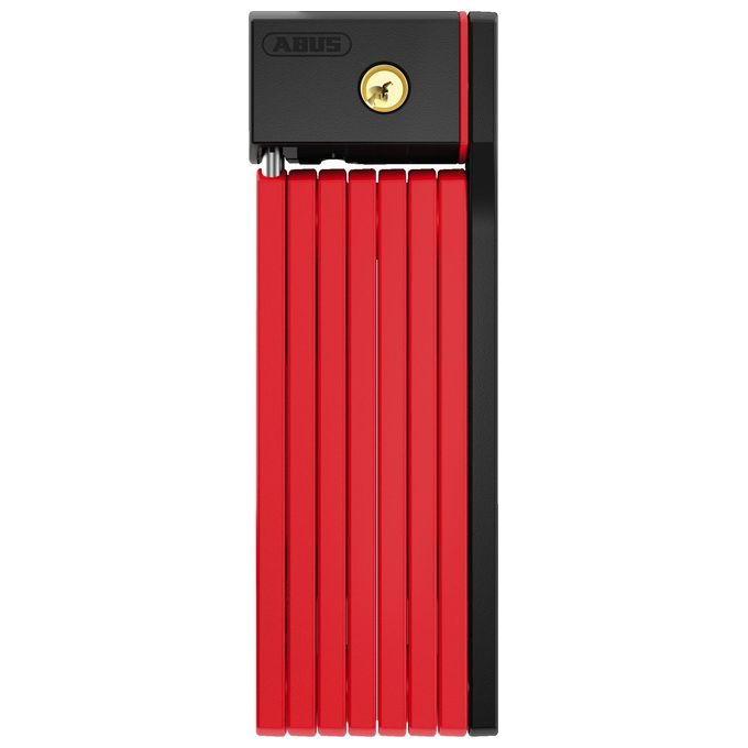 Abus Lucchetto pieghevole antifurto bicicletta con suppprto SH 100 cm Bordo BIG uGrip 5700-100 RD SH Rosso