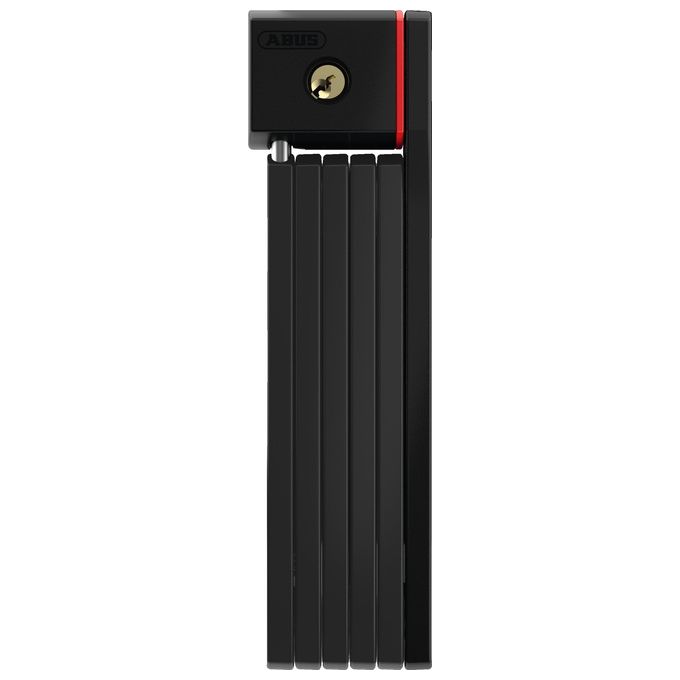 Abus Lucchetto pieghevole antifurto bicicletta con suppprto SH 80 cm Bordo uGrip 5700-80 BK SH Nero
