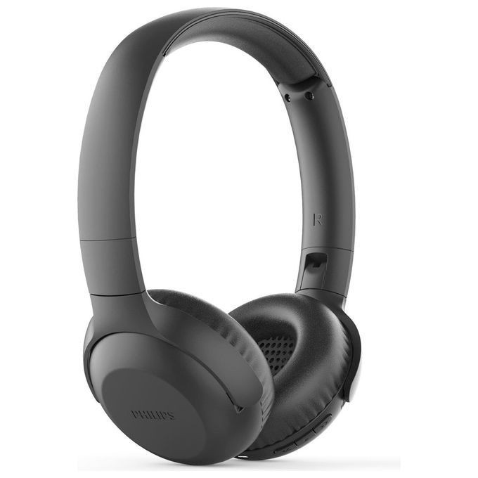 Philips TAUH202BK Cuffie UH202BK-00 Bluetooth On Ears, Senza Fili, Batteria 15 ore, Cuscinetti Auricolari Morbidi, Microfono, Pieghevole, Nero