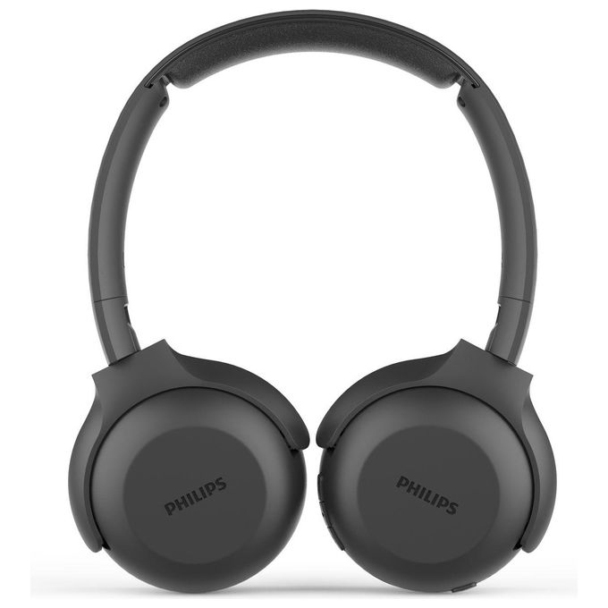 Philips TAUH202BK Cuffie UH202BK-00 Bluetooth On Ears, Senza Fili, Batteria 15 ore, Cuscinetti Auricolari Morbidi, Microfono, Pieghevole, Nero