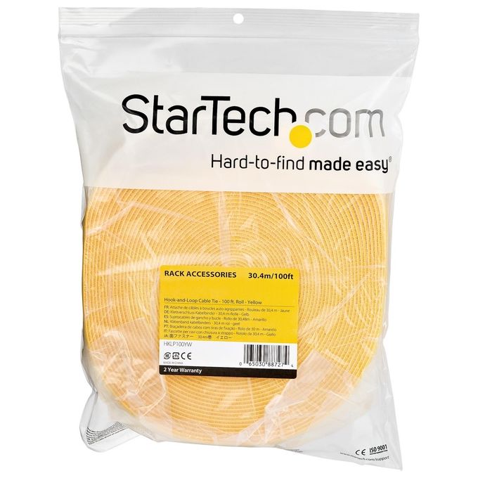 Startech.com Rotolo di Nastro con Chiusura a Strappo da 304mt Giallo