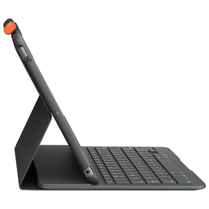 Logitech Slim Folio Custodia Tastiera Bluetooth QWERTY Spagnola Grafite per Apple 10.2'' iPad