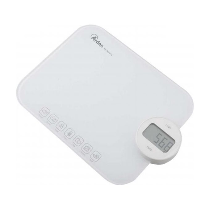 Ardes AR1PABFC Bilancia da Cucina Elettronica Bianco Superficie Piana Rettangolo