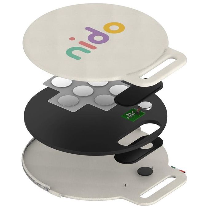 Nido Dispositivo Smart Pad Antiabbandono per Seggiolini Grigio