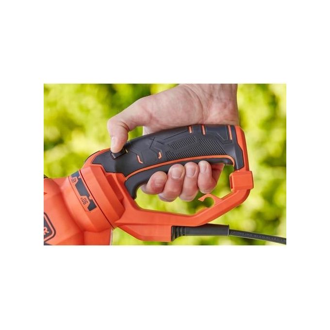Black and Decker BEHTS551 Tagliasiepi Elettrico Lama 60 cm 650W Impugnatura Rotante 5 Posizioni colore Nero Arancione
