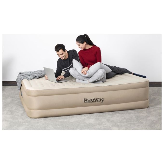 Bestway Fortech Materasso ad Aria Doppio Materasso Beige Unisex