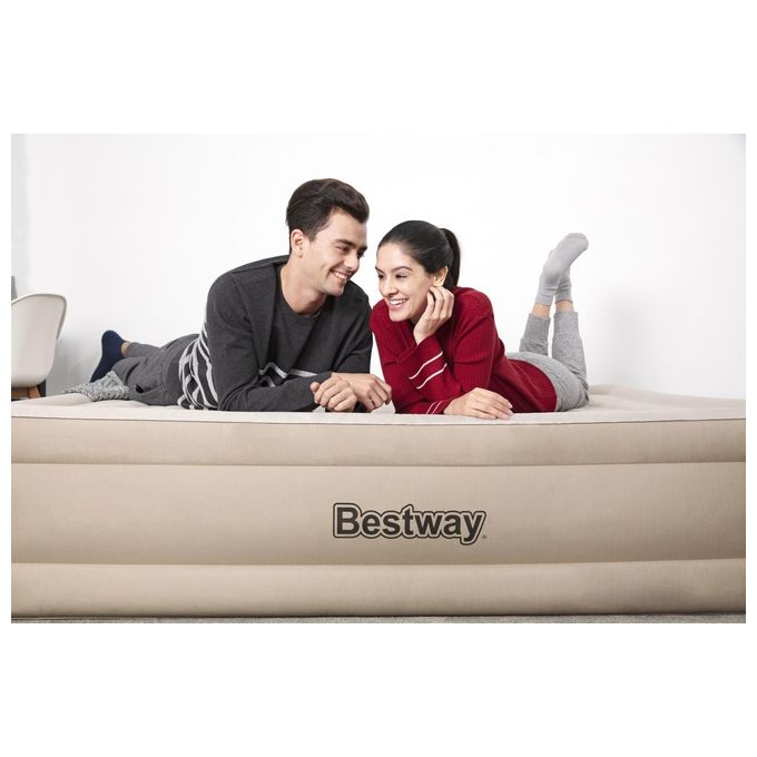 Bestway Fortech Materasso ad Aria Doppio Materasso Beige Unisex