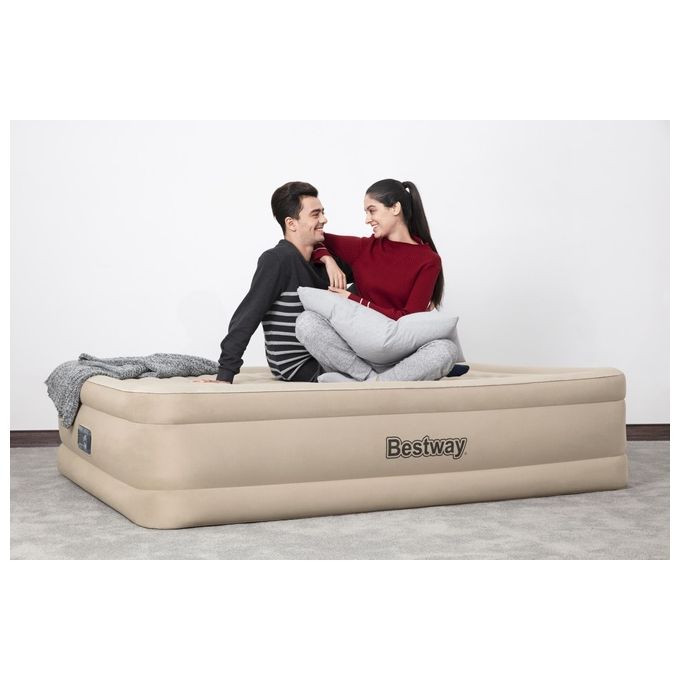 Bestway Fortech Materasso ad Aria Doppio Materasso Beige Unisex