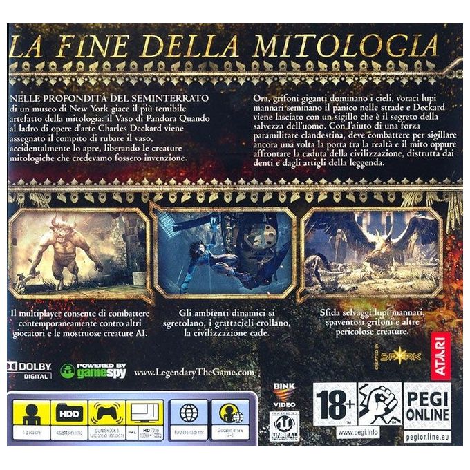 Atari Legendary per PlayStation 3