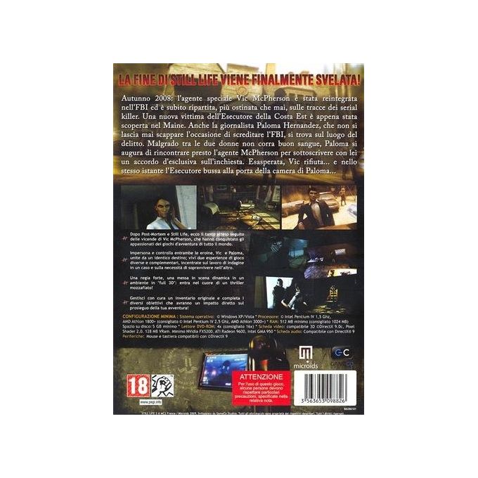 MICROIDS Still Life 2 Gioco PC per esperienze coinvolgenti nel gaming investigativo