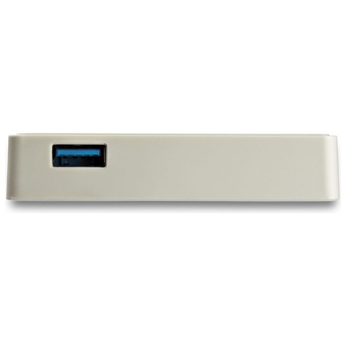 Startech.com Adattatore Usb-c Ethernet con Porta Usb 3.0 Aggiuntiva Bianco