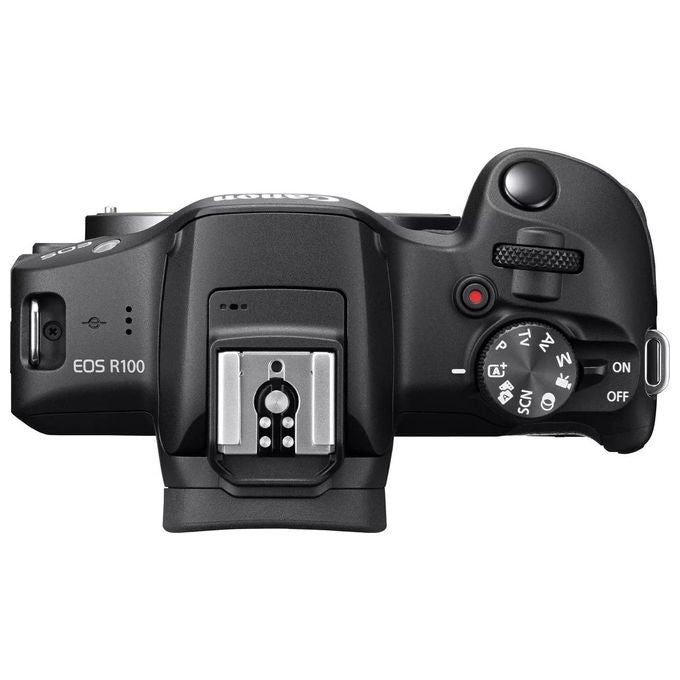 Canon EOS R100  RF-S 18-45mm F4.5-6.3 IS STM  RF-S 55-200mm F5-7.1 IS STM Kit MILC 24.1 MP CMOS 6000x4000 Pixel Nero