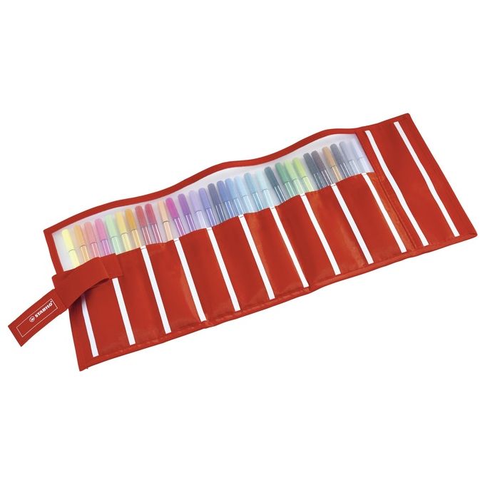 Pennarello Premium - STABILO Pen 68 - Rollerset con 30 Colori assortiti