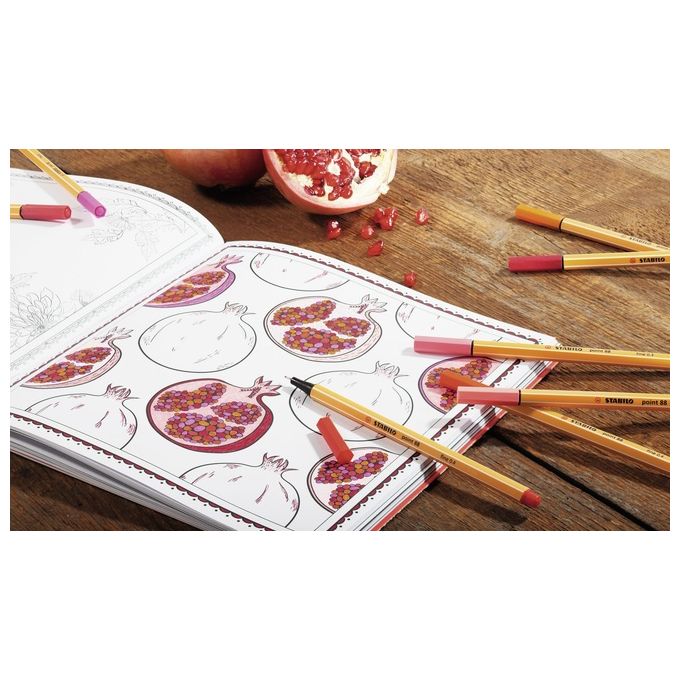 Fineliner - STABILO point 88 - Rollerset con 30 Colori assortiti