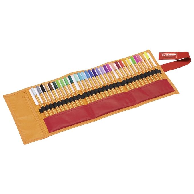 Fineliner - STABILO point 88 - Rollerset con 30 Colori assortiti