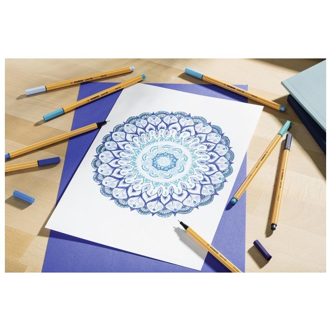 Fineliner - STABILO point 88 - Rollerset con 30 Colori assortiti