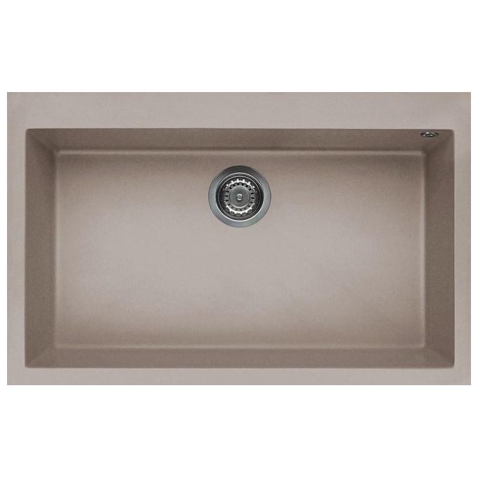 Elleci LGQ13043 Quadra 130 Lavello Granitek Tortora 1 Vasca 79x50cm