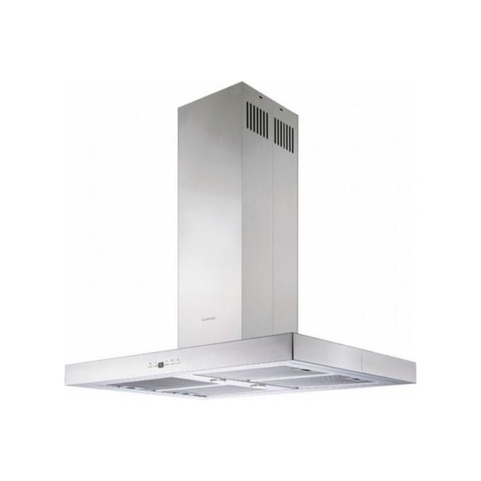Silverline 4250.9.733.01 Cappa Aspirante 716m3-h a Isola Acciaio Inossidabile Classe Energetica B