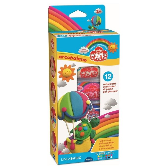 DIDO Dido' Arcobaleno Pasta Modellabile per Giochi Creativi e Divertenti per Bambini
