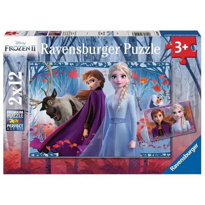 Ravensburger Frozen 2 Puzzle 2x12 Pezzi