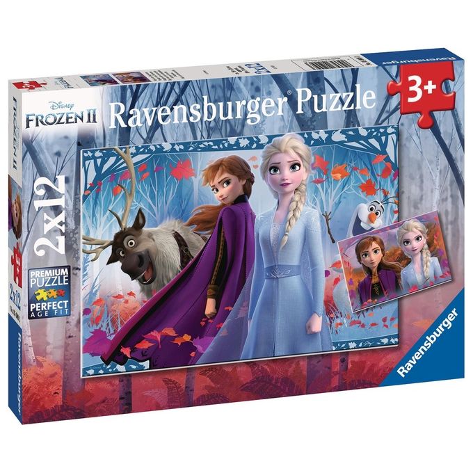 Ravensburger Frozen 2 Puzzle 2x12 Pezzi