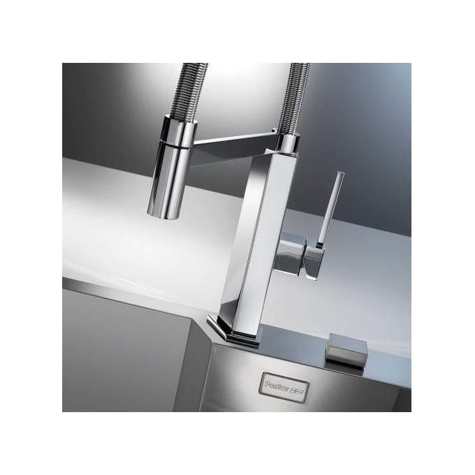 Foster 8427 020 Twix Plus Miscelatore monocomando  con canna girevole 120° e bocca estraibile Cromato