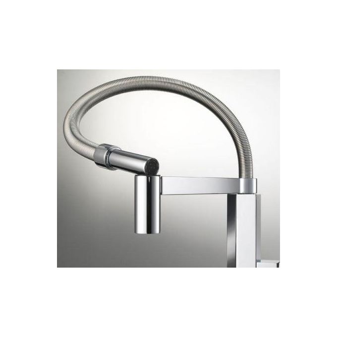 Foster 8427 020 Twix Plus Miscelatore monocomando  con canna girevole 120° e bocca estraibile Cromato