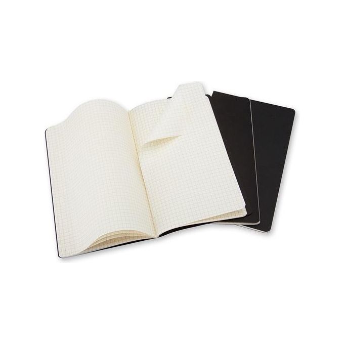 Moleskine Confezione 3 Cahier Journal P Black Squared