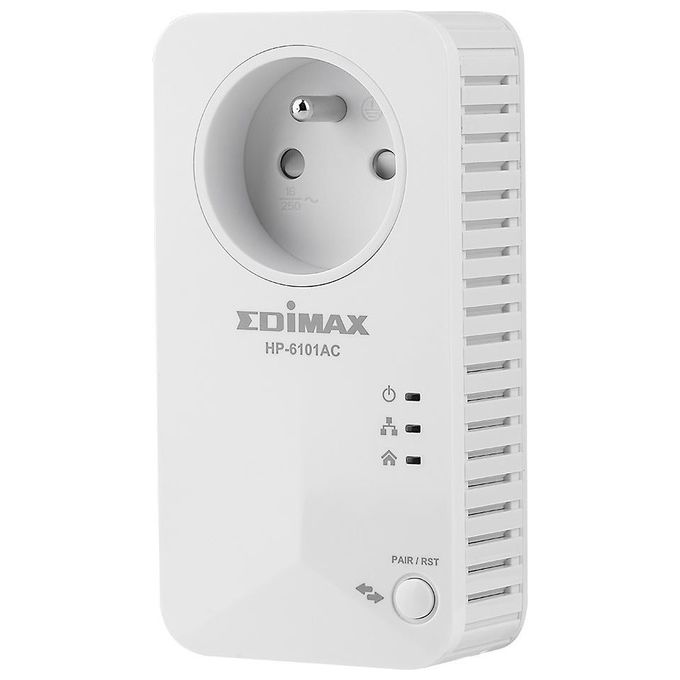 Edimax Networking 500mbps Nano Powerline Adattatore W-integrated Power Socket Kit
